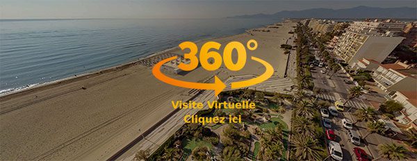 Visite virtuelle 360° plage méditerranéenne